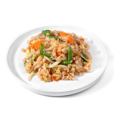 Рис с овощами в соусе терияки